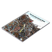 Schroot van metalen recyclingwerf notitieboek (Linkerzijde)
