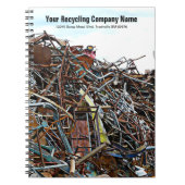 Schroot van metalen recyclingwerf notitieboek (Voorkant)