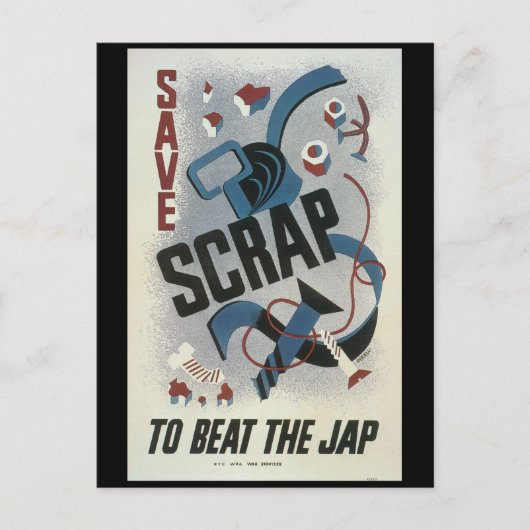 Schroot van metalen Tweede Wereldoorlog Briefkaart (Voorkant)