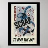 Schroot van metalen Tweede Wereldoorlog Poster (Voorkant)