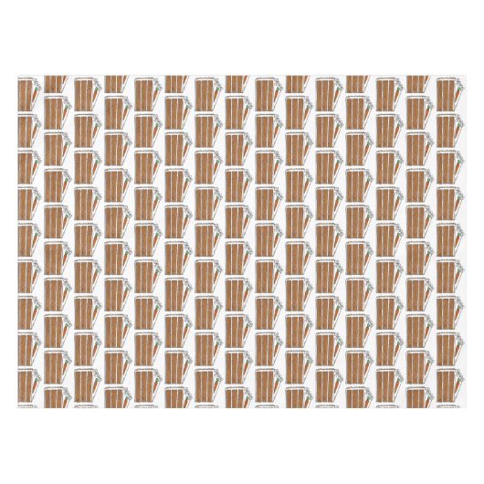 Schrootlaag crème crème tafelkleed (Voorkant (Horizontaal))