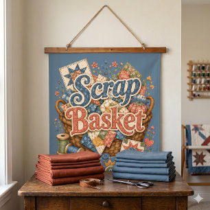 Schrootmand Koningin Quilter Cottagecore Hangend Wandkleed