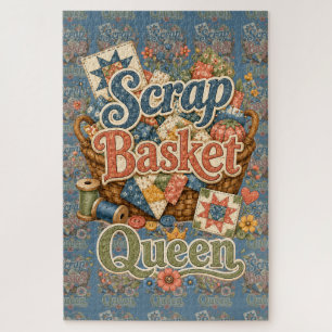 Schrootmand Koningin Quilter Cottagecore Legpuzzel