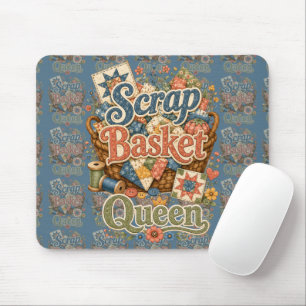 Schrootmand Koningin Quilter Cottagecore Muismat