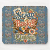 Schrootmand Koningin Quilter Cottagecore Muismat (Voorkant)