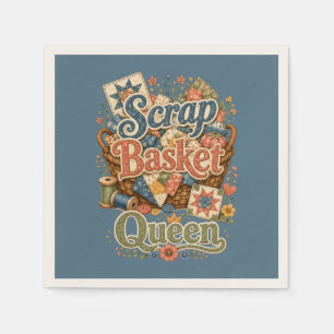 Schrootmand Koningin Quilter Cottagecore Servet