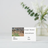 schrootmetaalbedrijf visitekaartje (Staand voorkant)