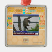 Schrootschildpad Metalen Ornament (Voorkant)