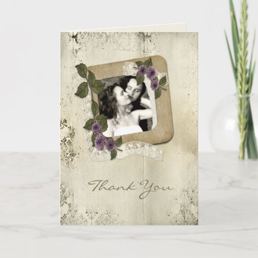 Schrootstijlfotosjabloon Bedankkaart (Voorkant)
