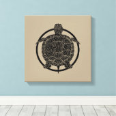 Schroottekening - Wilde levenscyclus - Reeks Canvas Afdruk (Insitu (Houten vloer))