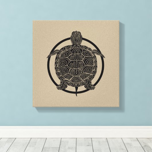 Schroottekening - Wilde levenscyclus - Reeks Canvas Afdruk (Insitu (Houten vloer))