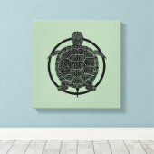 Schroottekening - Wilde levenscyclus - Reeks Canvas Afdruk (Insitu (Houten vloer))