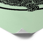 Schroottekening - Wildlife Circle Series (groen) Poster (Hoek)