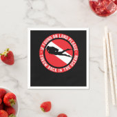 Schuba die op het land duiken, moet u terugdraaien servet (Insitu)