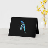 Schuba Diver Humpback Whale Swimming Diving Gift Kaart (Gele Bloem)