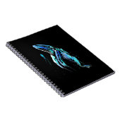 Schuba Diver Humpback Whale Swimming Diving Gift Notitieboek (Rechterzijde)