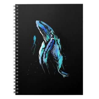 Schuba Diver Humpback Whale Swimming Diving Gift Notitieboek