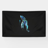 Schuba Diver Humpback Whale Swimming Diving Gift Spandoek (Horizontaal)