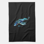 Schuba Diver Humpback Whale Swimming Diving Gift Theedoek (Verticaal)