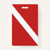 SCHUBA INSTRUCTOR-LABEL VOOR DESKUNDIGE DIVERS BADGE (Achterkant)