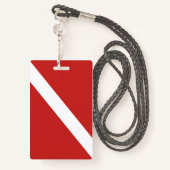 SCHUBA INSTRUCTOR-LABEL VOOR DESKUNDIGE DIVERS BADGE (Achterkant met draagriem)