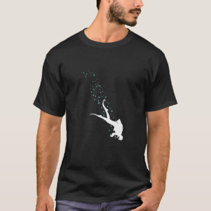 Schuba onder water duikende duikende Zeeen T-shirt
