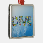 Schubadsorteerbare DIVE Metalen Ornament (Rechts)