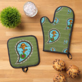 Schubben de Goudvis Ovenwant & Pannenlap Set (Top down)