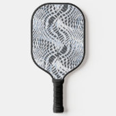 Schubben - Staal + Blauw Pickleball Paddle (Voorkant)