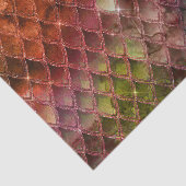 Schubben van Regenboogdraak Tissuepapier (Detail)
