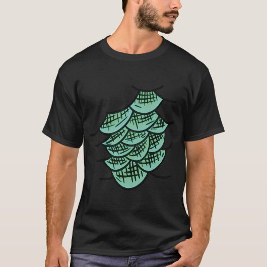 Schubben van zeedier t-shirt (Voorkant)