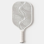 Schubben - Witte Taupe Pickleball Paddle (Achterkant)