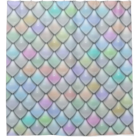 Schubbenpatroon 9 Douchegordijn (Voorkant)