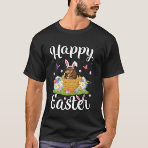 Schubdier Happy Pasen Eierzoeker Konijn Oor Schubd T-shirt