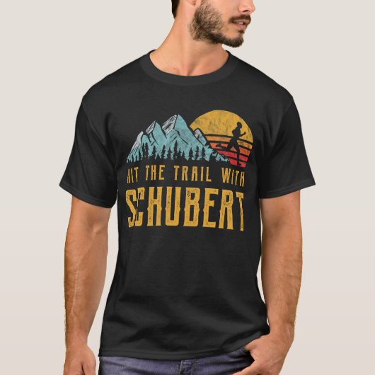 SCHUBERT aan het lopen - pak het spoor met familie T-shirt (Voorkant)