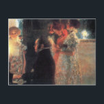 Schubert bij de piano door Gustav Klimt Briefkaart<br><div class="desc">This painting titled Schubert at the piano is made by the famous artist, Gustav Klimt. About Gustav Klimt Gustav Klimt was an Austrian Symbolist painter and one of the most prominent members of the Vienna Secession. He became one of the founding members and President of the Wiener Sezession in 1897...</div>