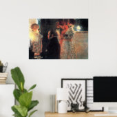 Schubert bij de piano door Gustav Klimt Poster (Thuiskantoor)