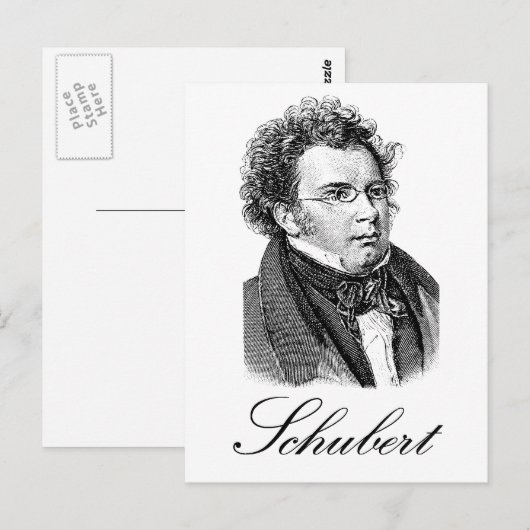 Schubert Briefkaart (Voorkant / Achterkant)