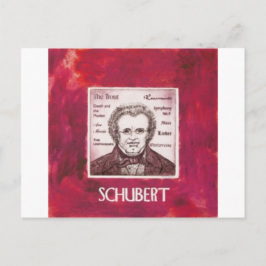 Schubert Briefkaart (Voorkant)