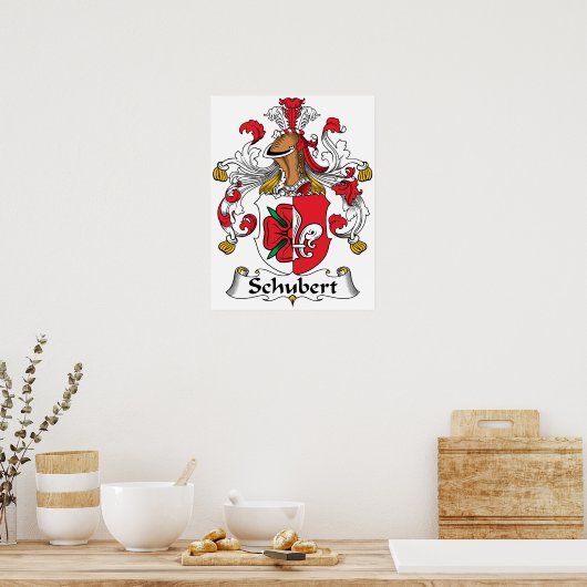 Schubert Family Crest Poster (Keuken)