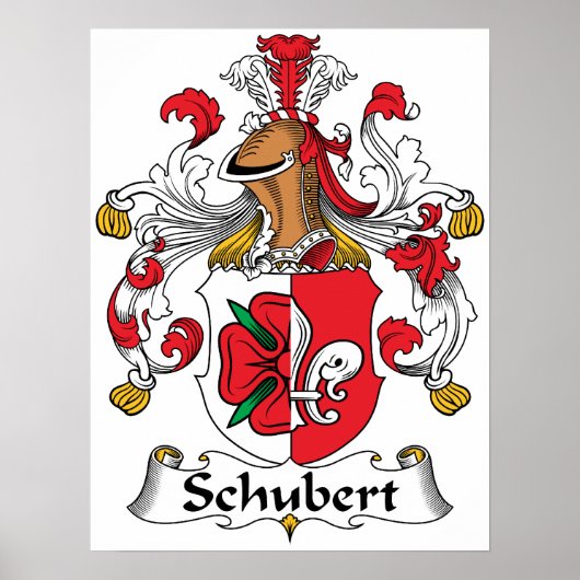 Schubert Family Crest Poster (Voorkant)