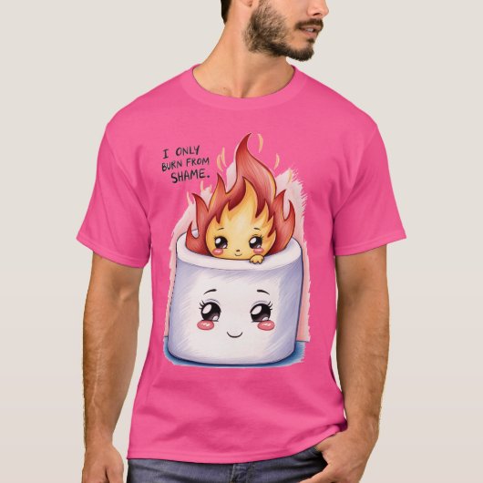schuchtere vlam t-shirt (Voorkant)