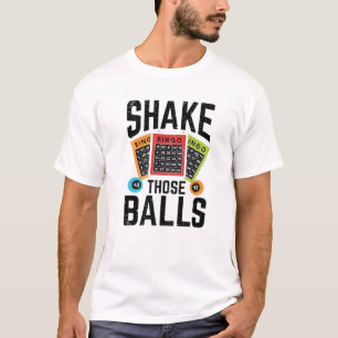 Schud die ballen Funny Bingo Lover Funny Bingo T-shirt