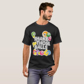 Schud die ballen Funny Bingo Player Lottery Appar T-shirt (Voorkant volledig)