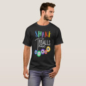 Schud die Balls Funny Bingo Player Casino Gambli T-shirt (Voorkant volledig)