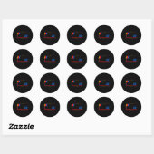 Schud en bak 28 als niet 1e laatste meme combo ronde sticker (Vel)