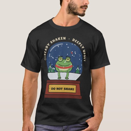 Schud Grumpy Frog Sneeuwbol Niet T-shirt (Voorkant)
