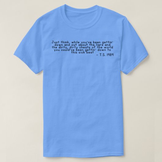 Schud het af TShirt 2 (Design voorkant)