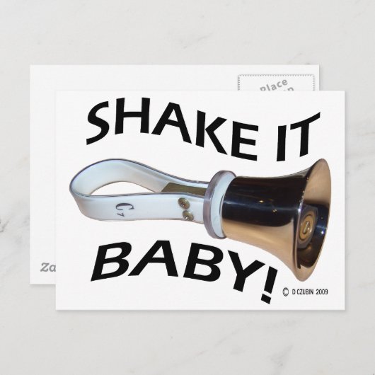 Schud het Baby! Briefkaart (Voorkant / Achterkant)