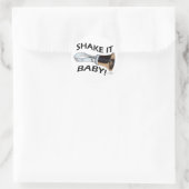 Schud het Baby! Ronde Sticker (Tas)
